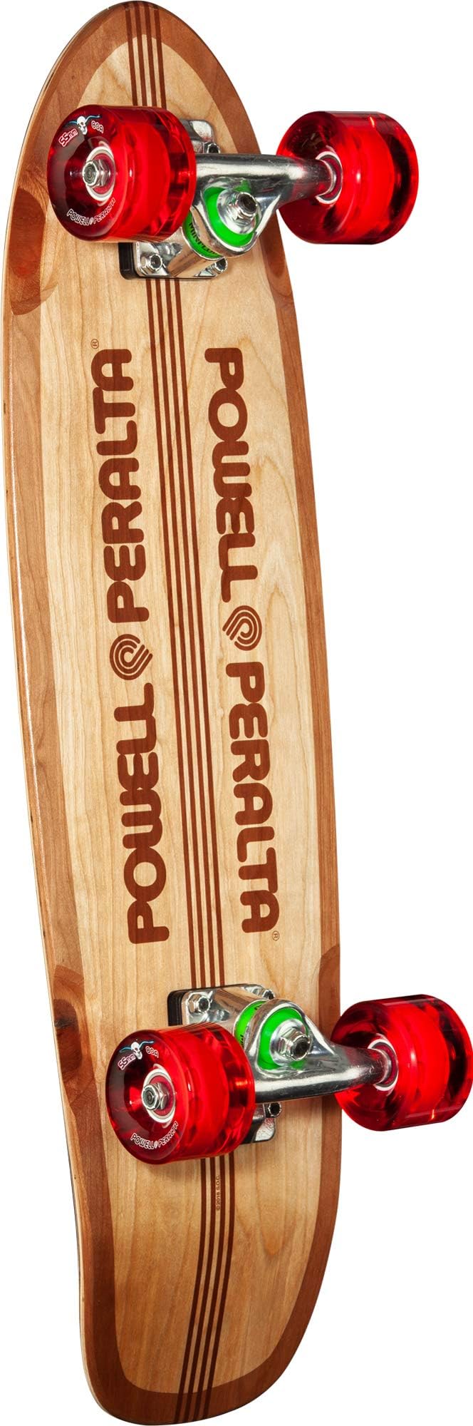 Powell-Peralta Unisex's Sidewalk Surfer Quad Stringer Cruiser Assembly Complete Skateboard, Natural, 7.75" W x 27.2" L