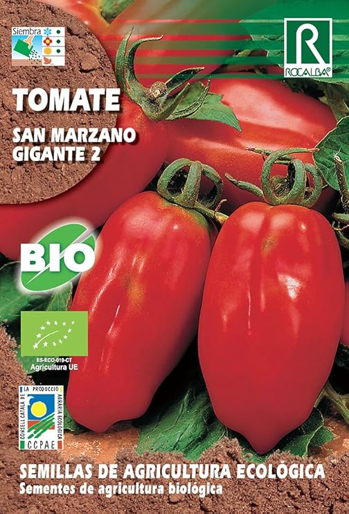 Semillas ECOLOGICAS Tomate San Marzano Gigante II 0.5 gr.: Amazon ...