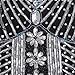 gastbypty Womens 1920's Gatsby Bead Sequin Art Nouveau Deco Flapper Dress(Black,X-Large)