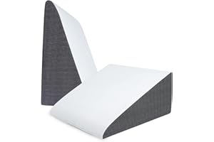 QUINEEHOM Bed Wedge Pillow for Sleeping, 12 Inch Triangle Bed Wedge for Adults, Memory Foam Wedge with Washable Cover, 30 Degree Triangle Pillow Wedge for Acid Reflux, Knee, Snoring