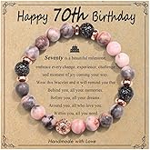 OAVOOK 30th/40th/50th/60th/70th/21st/80th/90th Birthday Gifts for Women, Unique Gifts for Woman Bead Bracelet for Mom, Aunt, Wife, Grandma, Sisters, Friends