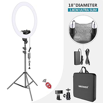 Buy Neewer Ring Light Kit Upgraded Version 1 3cm Ultra Slim 18 Inches 30 5600k Dimmable Led Ring Light With Light Stand Phone Clip Hot Shoe Adapter For Portrait Makeup Video Shooting White Online At Low Price In India Neewer Buy Neewer Ring Light Kit Upgraded Version 1 3cm Ultra Slim 18 Inches 30 5600k Dimmable Led Ring Light With Light Stand Phone Clip Hot Shoe Adapter For Portrait Makeup Video Shooting White Online At Low Price In India Neewer