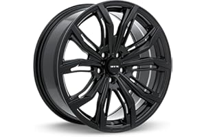 Pack of 4 RTX Rims 81636 Black Widow Satin Black Rim | 17 inch wheel | 17x7.5 inch 5x114.3 42 mm offset | Passenger car wheels
