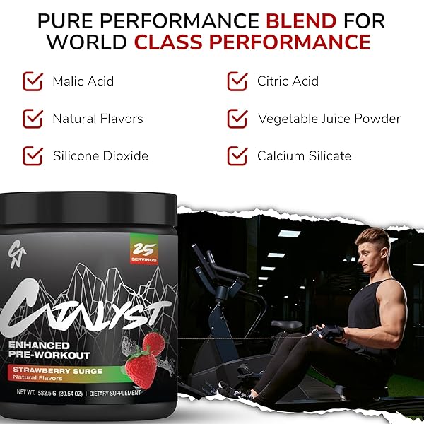 CATALYST NUTRITION ENHANCED PRE WORKOUT POWDER FOR MEN & WOMEN – BOOSTS FOCUS, MOOD & PERFORMANCE – 8G L-CITRULLINE, HIMALAYAN PINK SALT, ELECTROLYTES & NATURAL FLAVORS WITH NO ARTIFICIAL COLORS