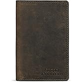 Otto Angelino Genuine Leather Bifold Card and Cash Wallet – Unisex