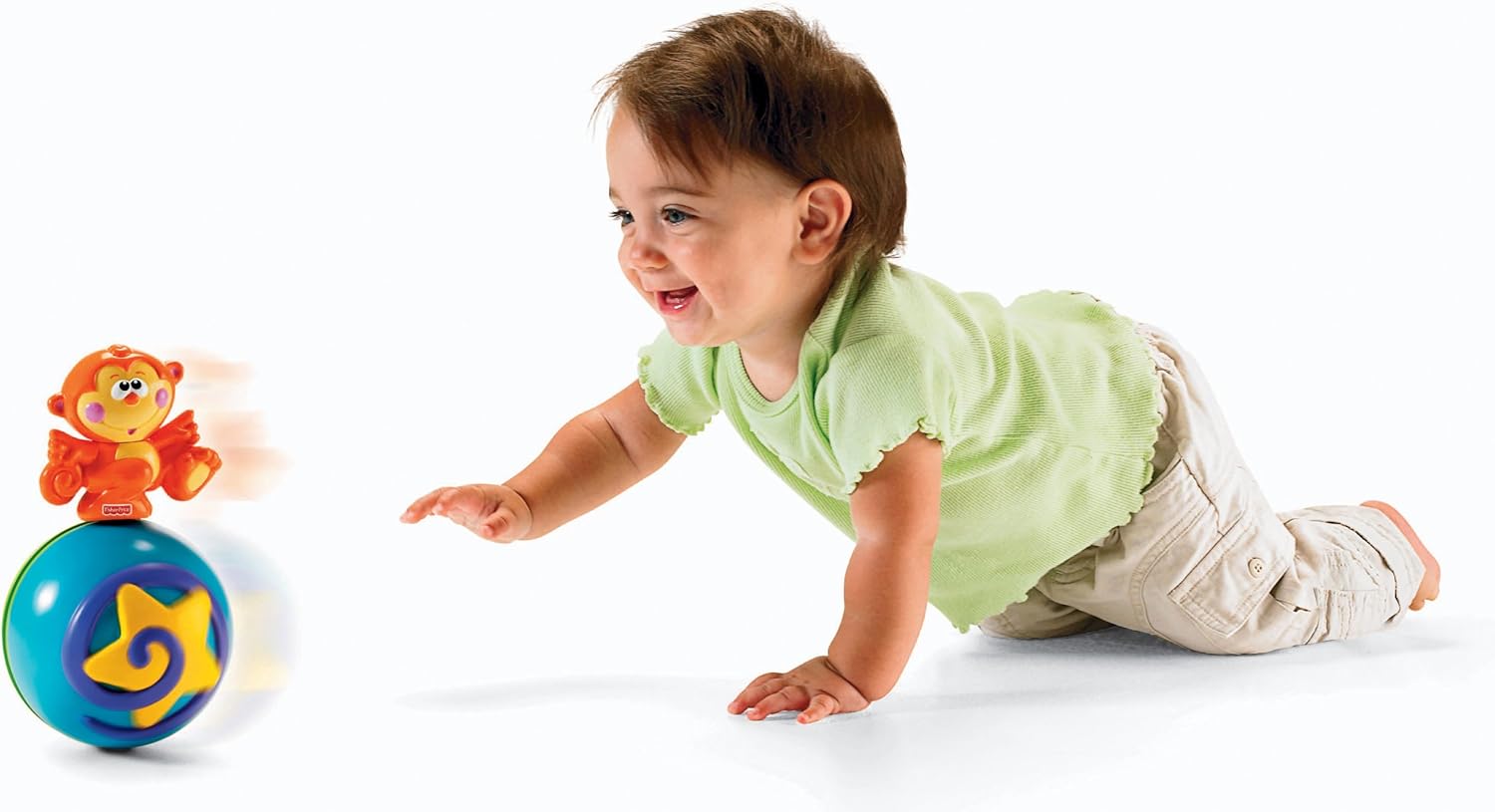 fisher price crawl along monkey
