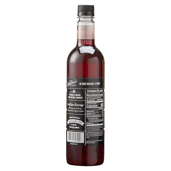 DAVINCI GOURMET BLOOD ORANGE SYRUP, 25.4 FLUID OUNCES (PACK OF 1)