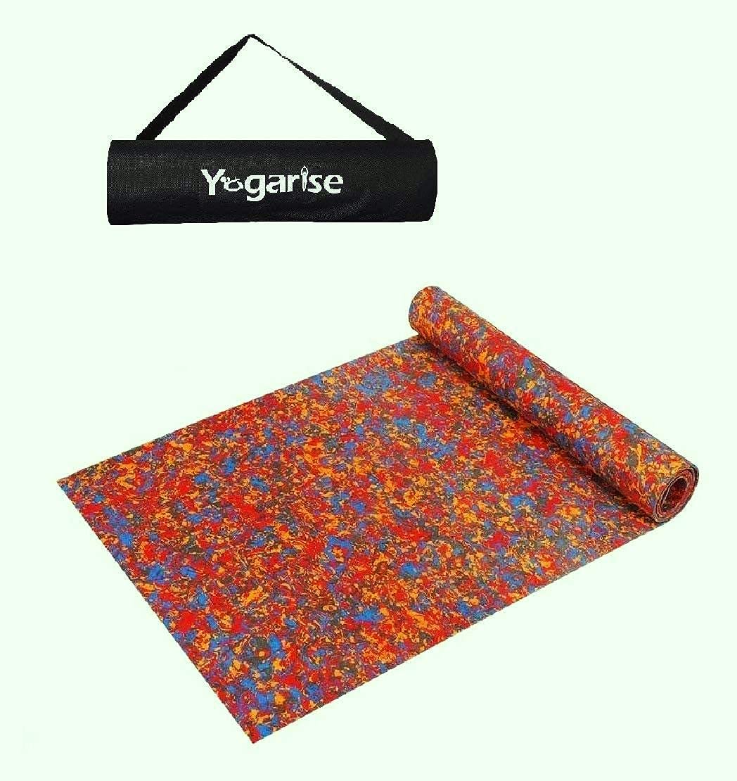 Yogarise Anti Skid and Durable Multicolour Yoga Mat