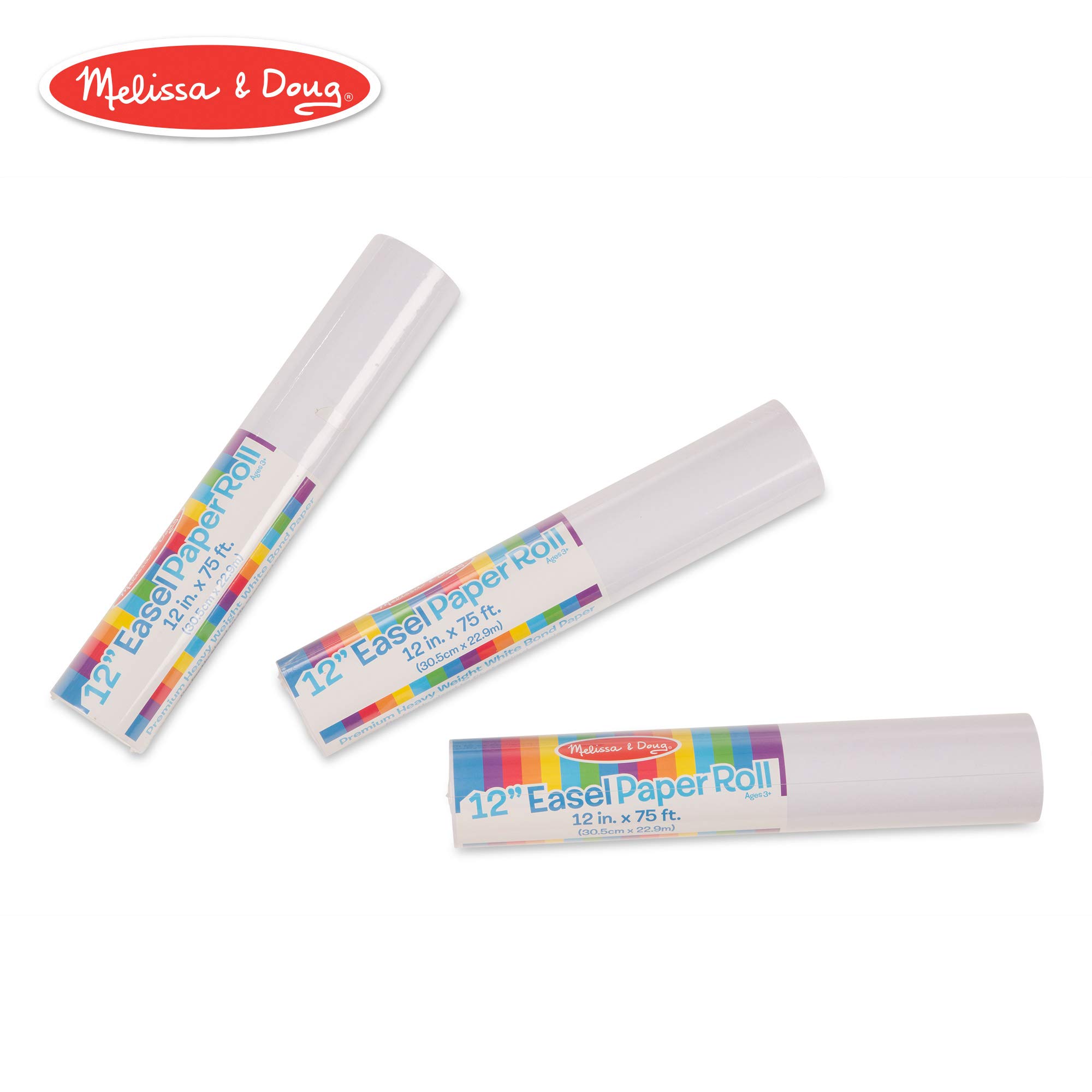 Melissa & Doug Wooden Tabletop Paper Roll Dispenser, Arts & Crafts, ChildSafe Tear Strip