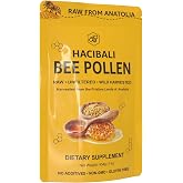 HACIBALI Organic Bee Pollen Granules, 1 lb (454g) | USDA Organic | Raw &amp; Natural, EU &amp; USDA Organic Certified, Halal, Kosher, GMP, ISO 22000, Premium Anatolian Superfood