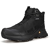 HUMTTO Men's Waterproof Hiking Boots Lightweight Breathable Mid Ankle Trekking Trail Shoes Anti-Slip Work Boots for Backpacking Camping