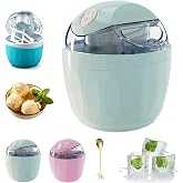 Small Home Mini Ice Cream Maker (Applicable to 110V-120V)，Green | Quickly Made in 15 Minutes, One-Touch DIY Mini Ice Cream Maker, Detachable &amp; Easy to Clean, for Kitchen, Family Treats
