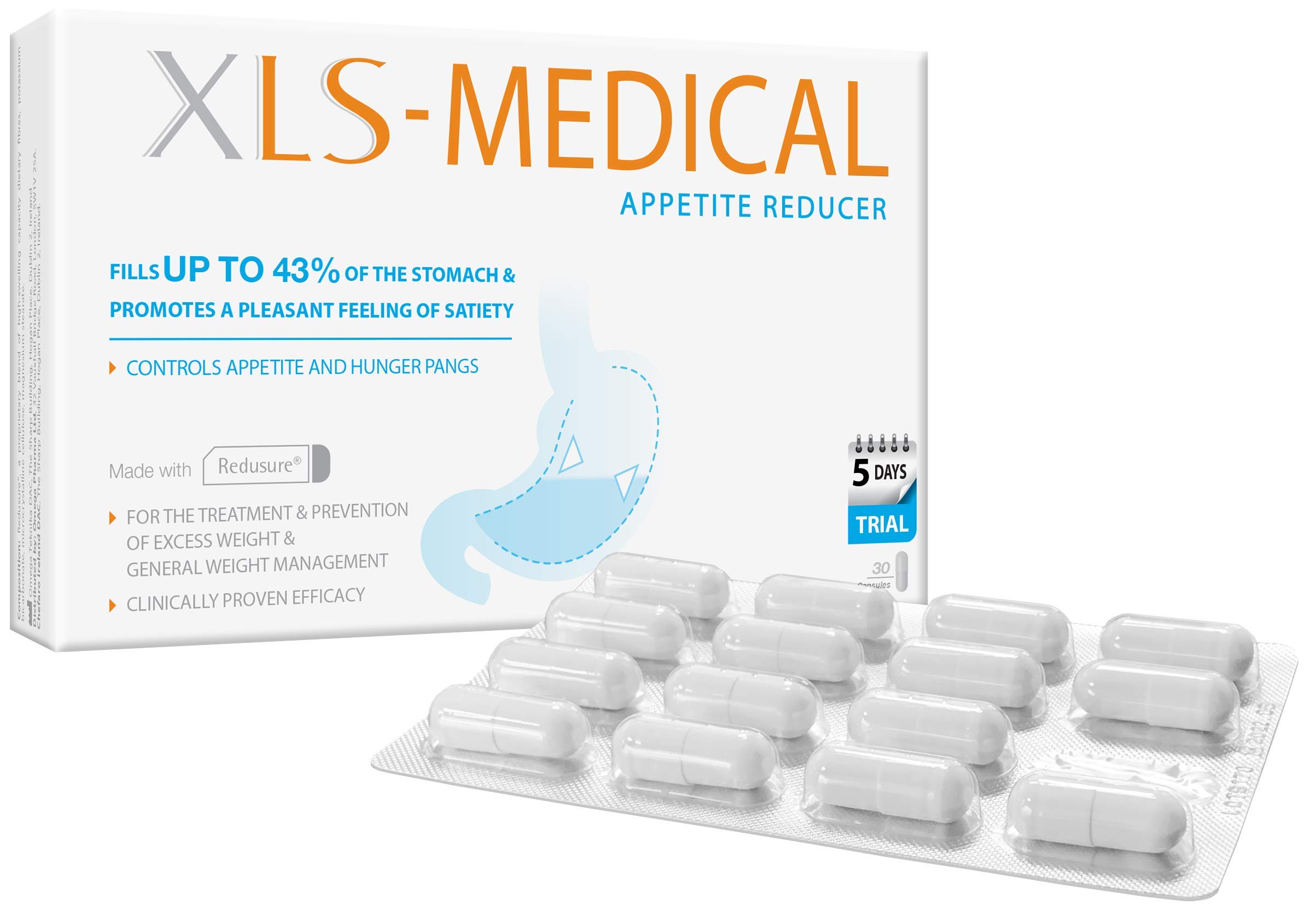 XLS Medical Appetite Reducer, Hunger Control for a More Efficient Weight Loss, 5 Days Treatment, 30 Count (Pack of 1)