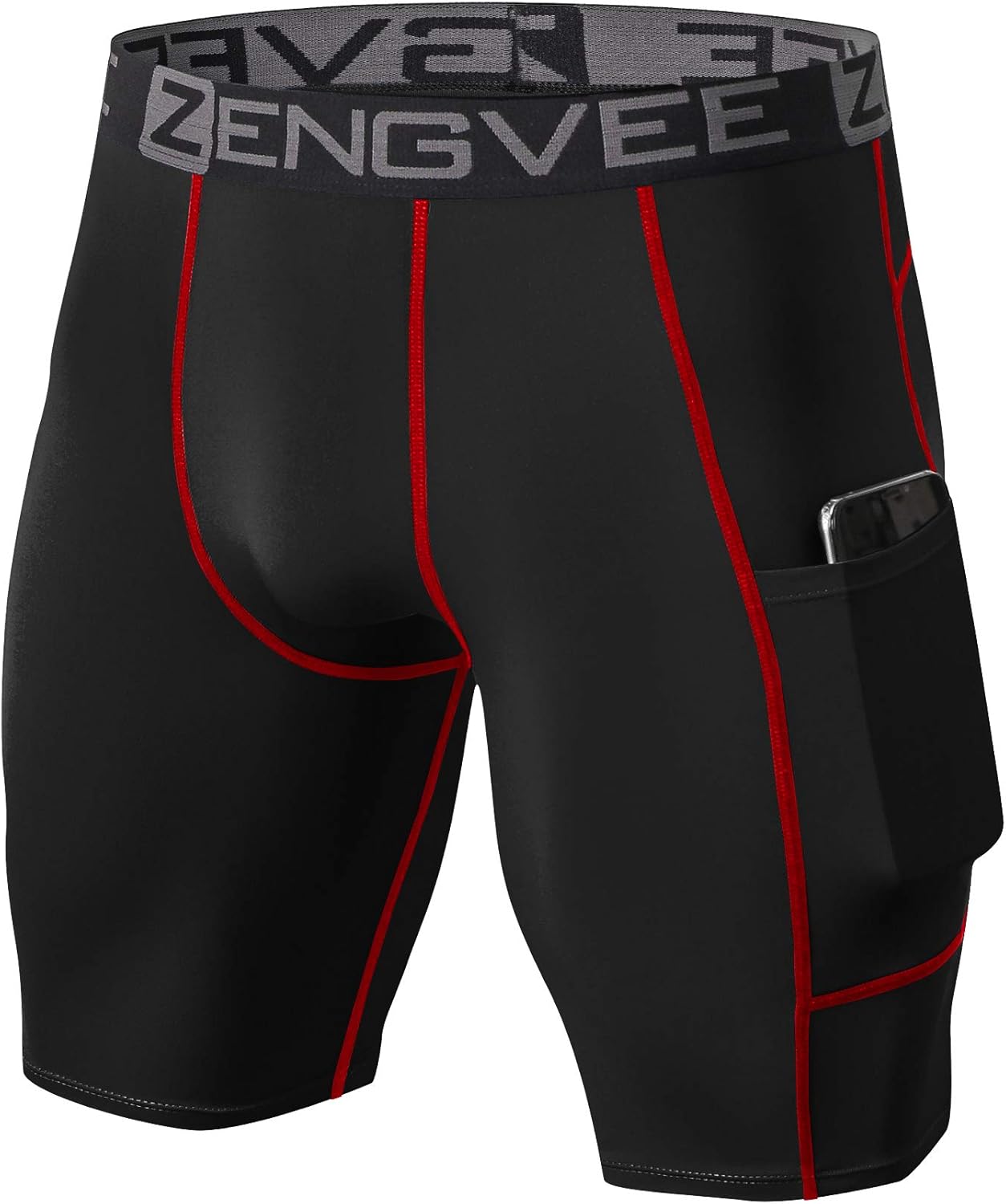 1994Fashion Men's 3 Pack Compression Shorts with Pockets Athletic Baselayer Underwear for Running, Workout, Training at  Men’s Clothing store