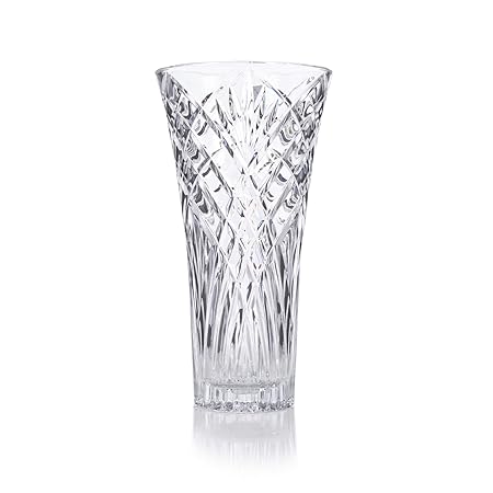 Rcr Crystal Melodia Clear Glass Vase 30cms Amazon Co Uk