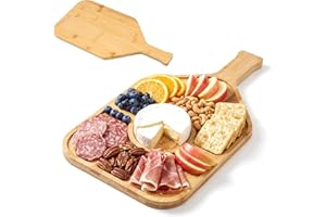 KHZSPP Pickleball Charcuterie Board,Paddle Shape Charcuterie Platter,Wooden Cutting Board Chopping Boards Serving Boards with