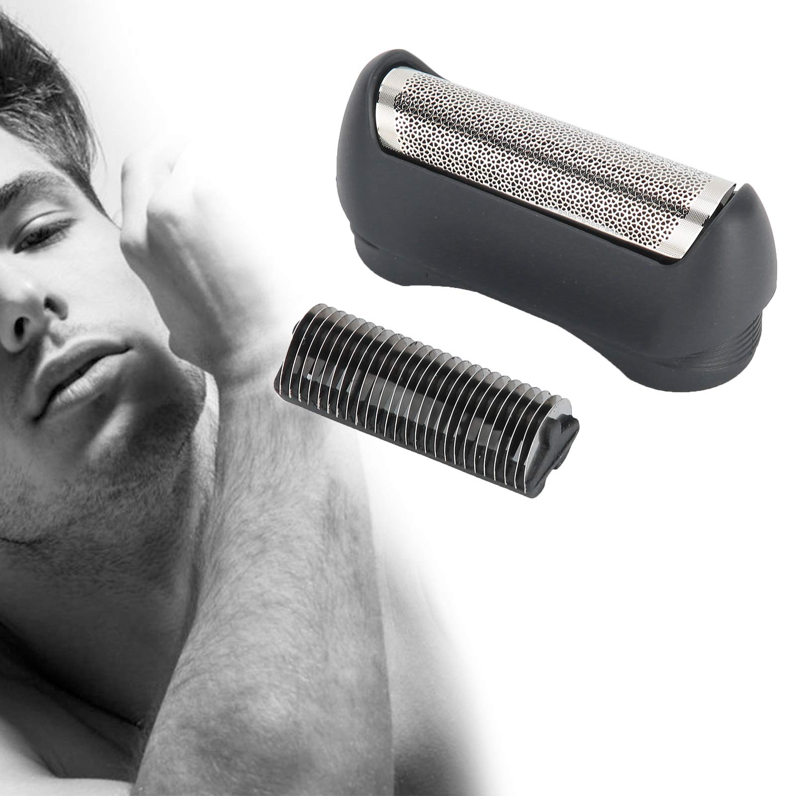 Electric Screen Foil Cutter Blade 11B Compatible with Braun Electric Shaver 110 120 130 140 150 5682 5684 11B‑1000, Net Cutter Head Assembly