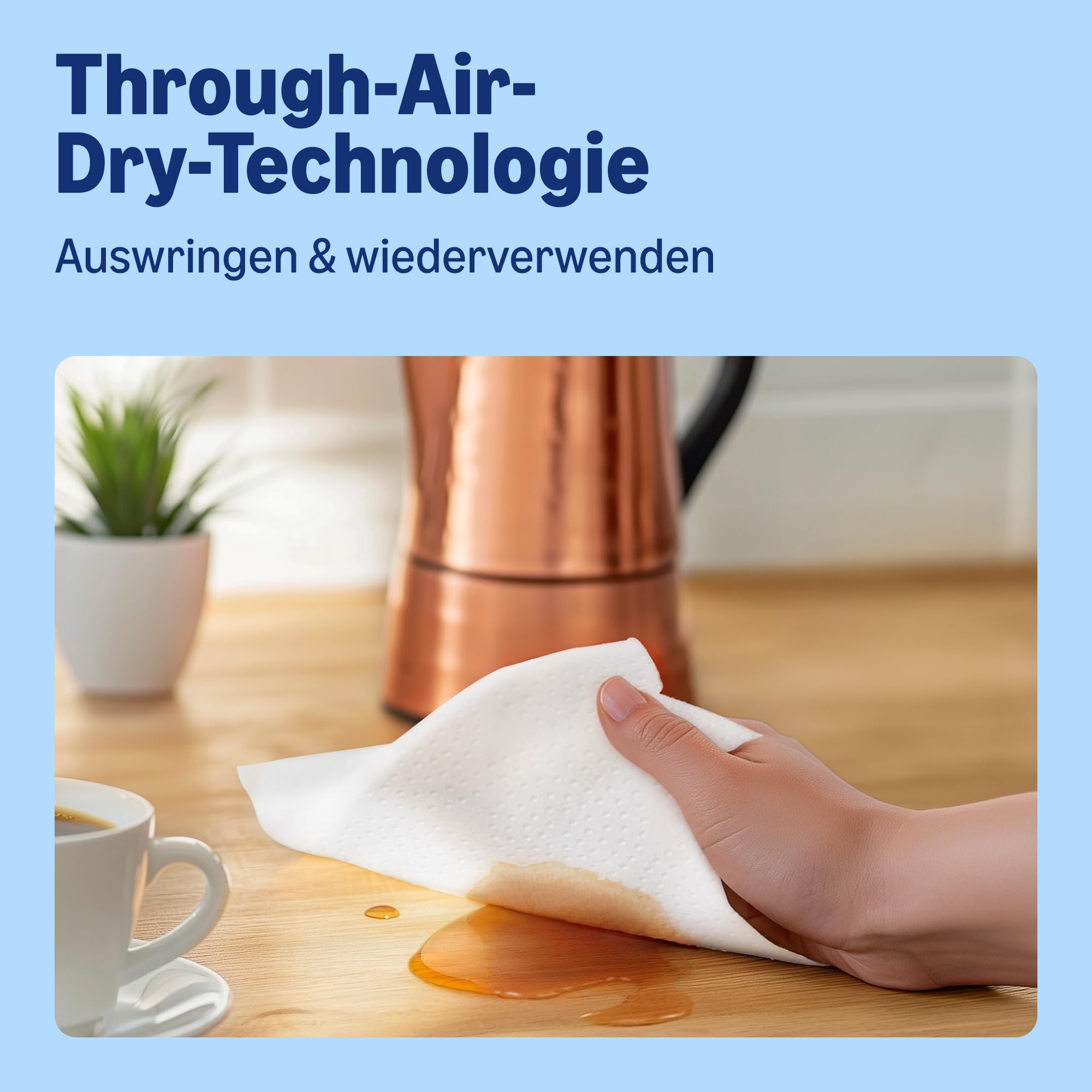by Amazon Ultrasaugfähige TAD Küchenrolle, 4 Rollen (1er-Pack), 51 Blatt pro Rolle, FSC-Zertifiziert 4