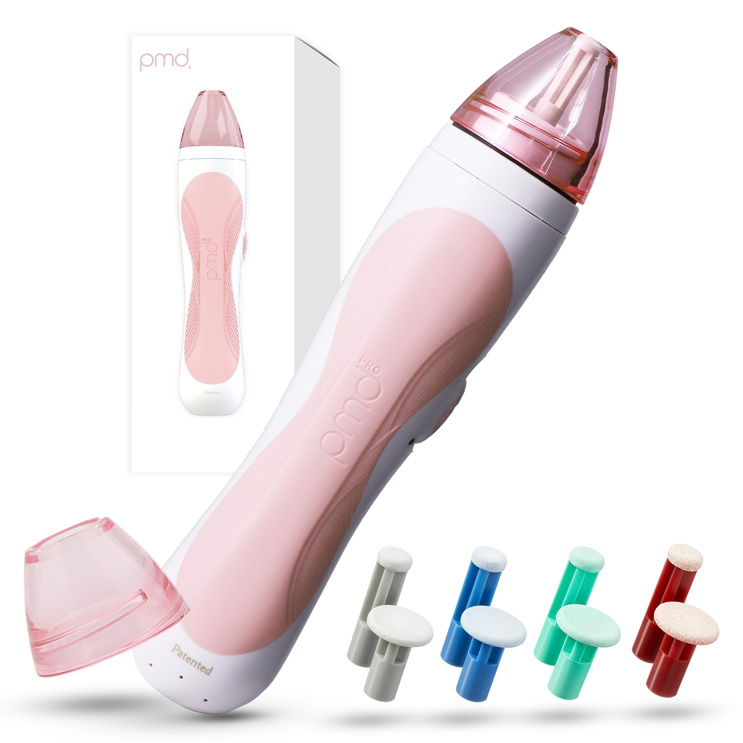 PMD Personal Microderm Pro – At-Home Microdermabrasion Machine with Kit for Face & Body -5 Piece set(Pack of 1), Blush