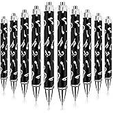 Spakon 32 Pcs Musical Note Ballpoint Pens Music Themed Novelty Gifts for Teachers Students 1.00 mm Black Ink Smooth Writing Pens School Office Supplies for Birthday Graduation Gifts