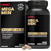 GNC Mega Men Multivitamin Caplets, Timed Release, 180 Caplets | Delivers Timed Release Vitamins and Minerals to Support Immune Health, Energy Production, Brain, and Heart Function