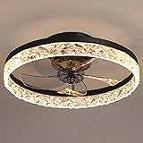 PSHRFANST 19.7" Ceiling Fan with Lights, Dimmable