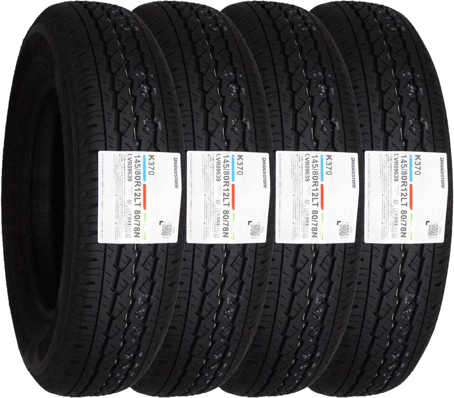 BRIDGESTON K370 145/80R12 80/78N LT 4本セット ブリヂストンの商品画像