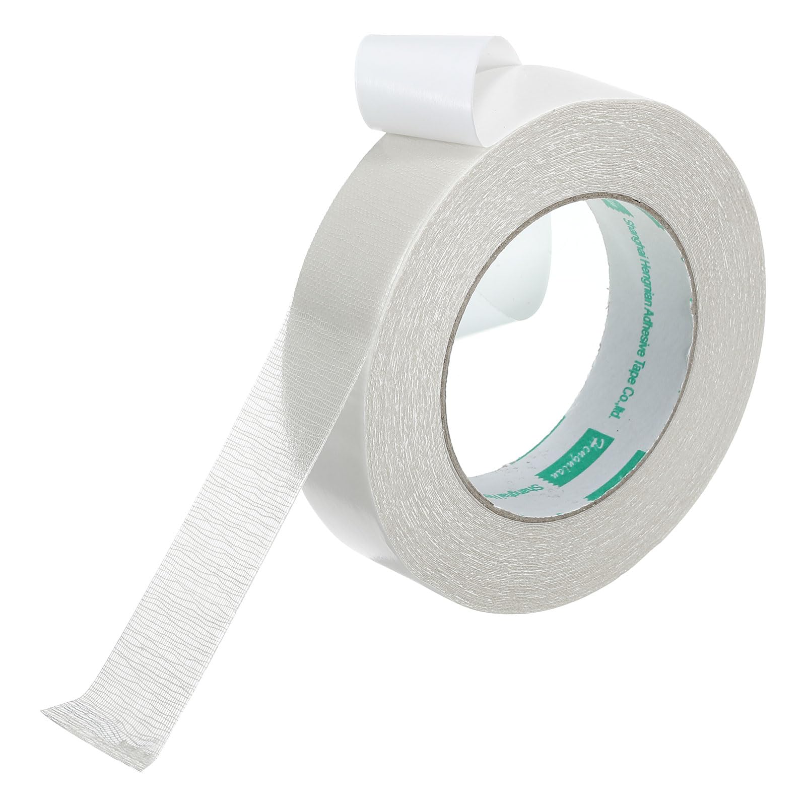 PATIKIL 1.2" x65.6 Ft(20m) Double Sided Fabric Tape, 1Roll Super Sticky Clear Tape Double Stick Carpet Tape High Stickiness Double Sided Tape Residue-Free for Clothes Carpets, White