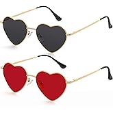Kursan Polarized Heart Sunglasses for Women Metal Frame Fashion Lovely Style Sun Glasses UV400 Protection