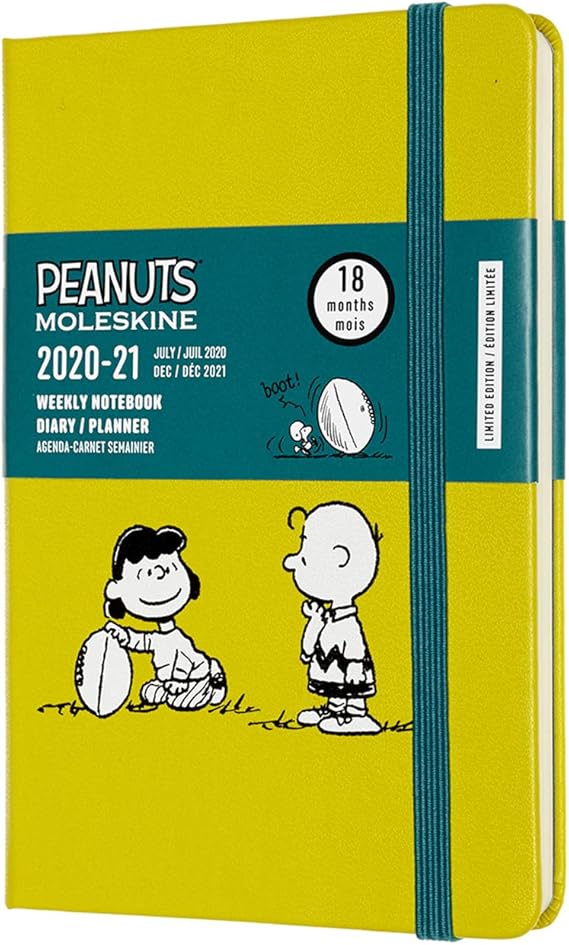 Moleskine Peanuts 18Month Weekly Planner/Diary, Weekly Notebook 2020/2021, Weekly Planner in