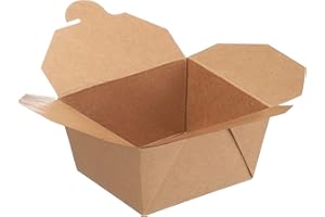 Take Out Food Containers 26 oz Kraft Brown Paper Take Out Boxes Microwaveable Leak and Grease Resistant Food Containers, Food Truck,Recyclable Lunch Box #1 by EcoQuality (25)