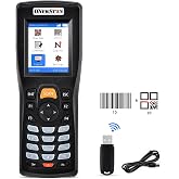 Onewscan Inventory Scanner, Wireless Barcode Scanner 1D&amp;2D&amp;PDF417 Portable Handheld QR Barcode Reader for Collector Data Terminal Inventory Device with 2.2 Inch TFT Color Screen