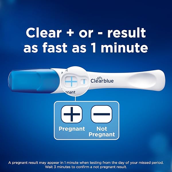 CLEARBLUE RAPID DETECTION PREGNANCY TEST, HOME PREGNANCY KIT, 3 COUNT