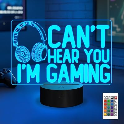 YuanDian 3D Illusion Night Light Gaming Headset 16 Colors Remote USB