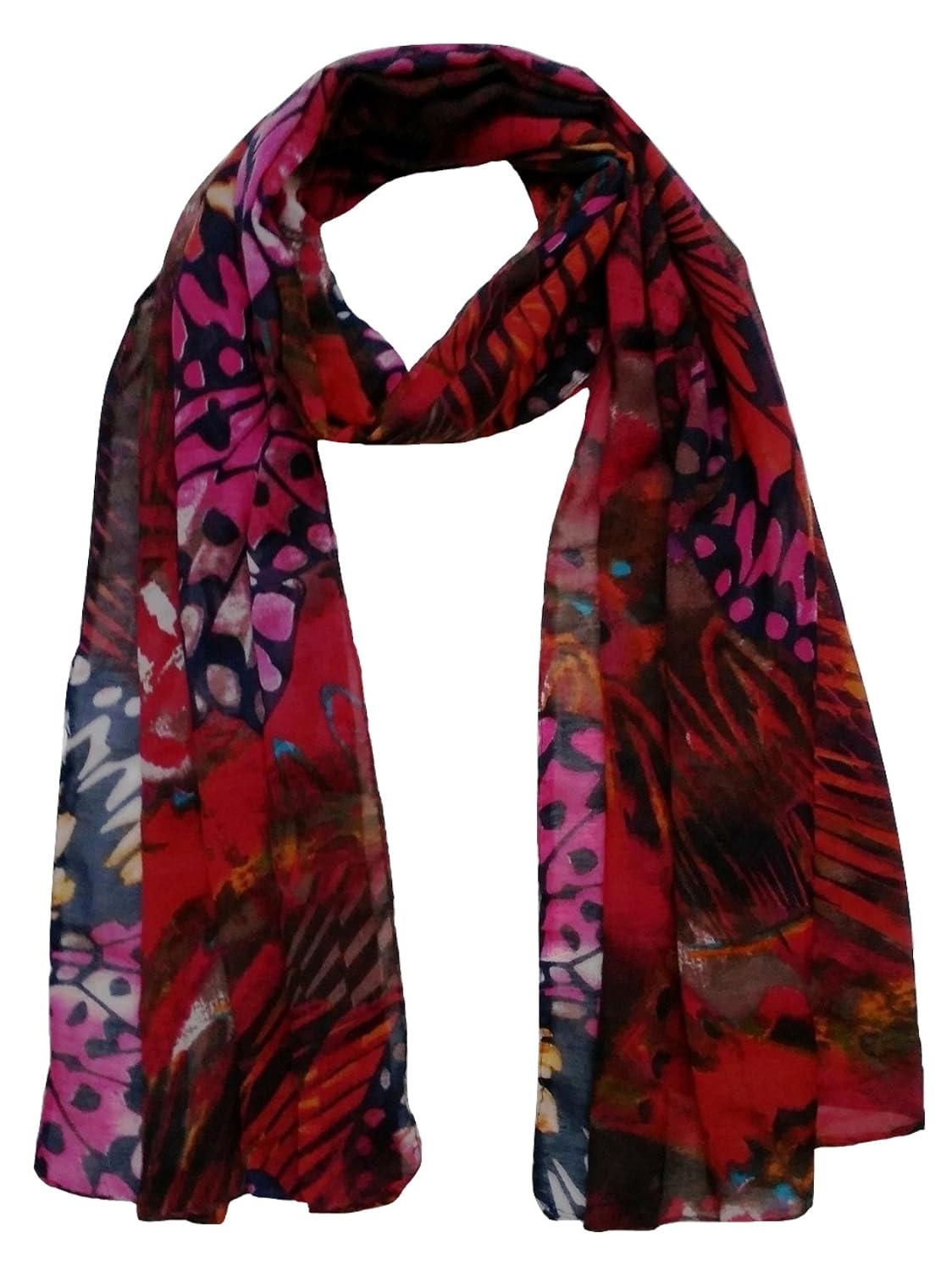 fusfus women's cotton scarf(f0105, white, free size) - set of 4