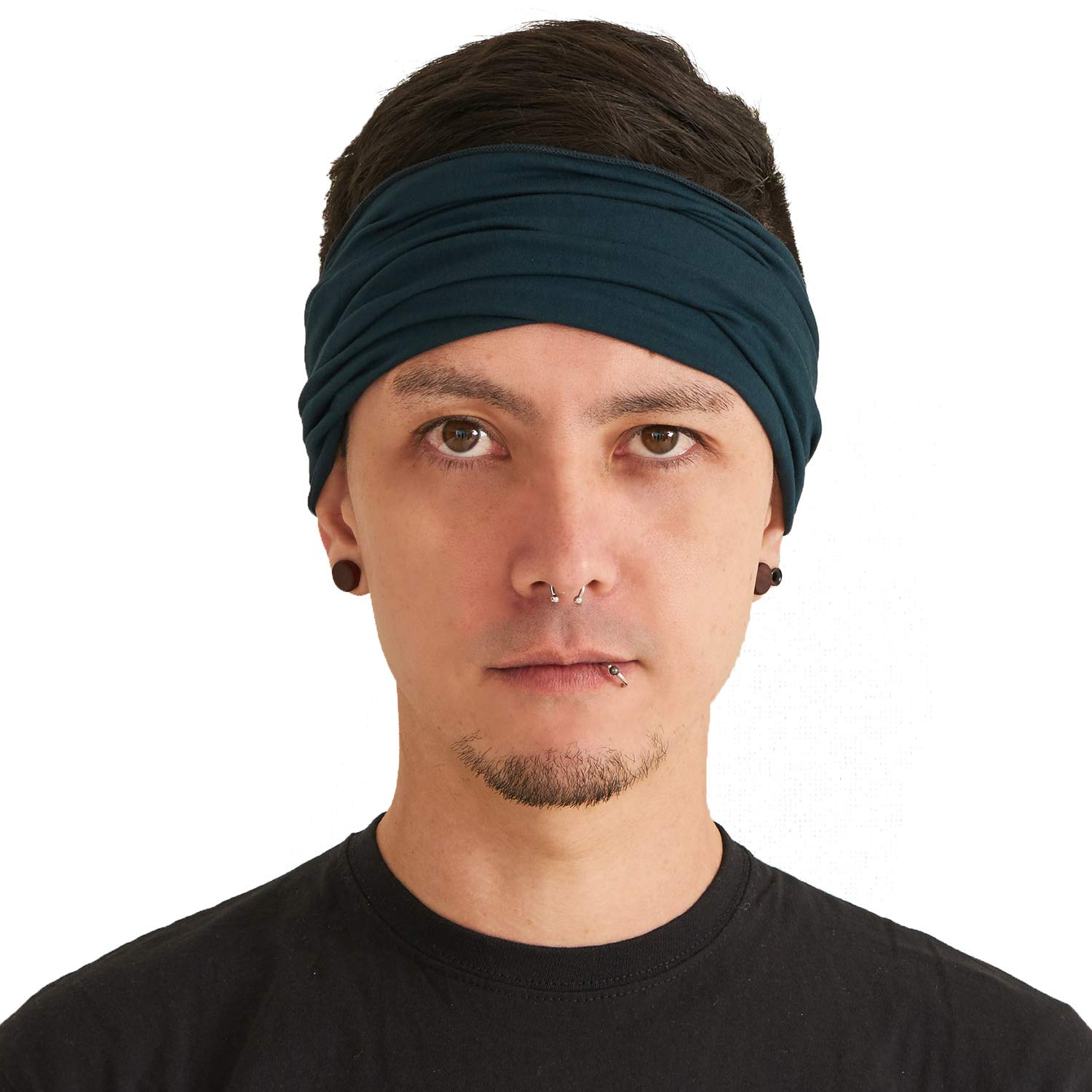 Casualbox Japanese Bandana Headbands For Men And Women Comfortable Head Bands With Elastic Secure Snug Fit
