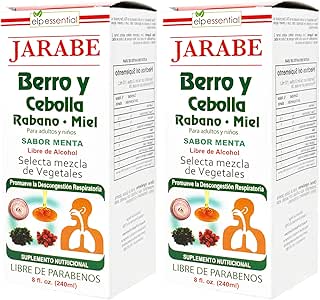 Amazon.com: Jarabe Berro y Cebolla Rabano - Miel 8 Oz 2-Pack Watercress ...