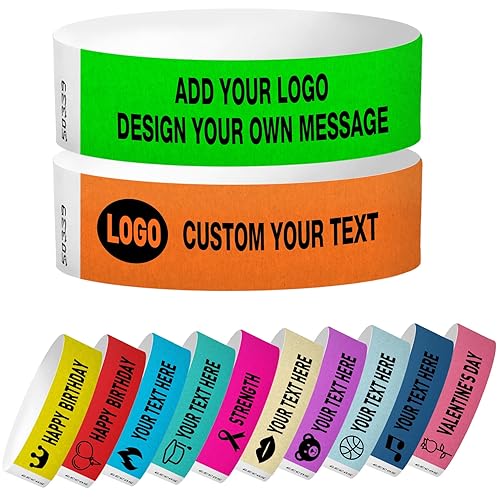 Printed Wristbands Tyvek Wristbands Amazon Personalized Wristbands