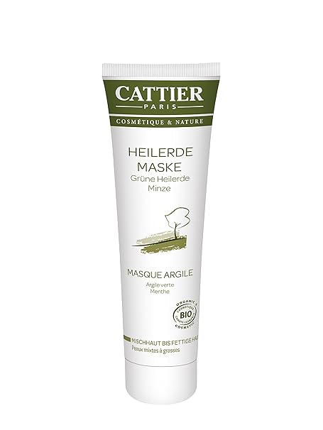 Cattier Grüne Heilerde Maske für fettige Haut, 1er Pack (1 x 100 ml)