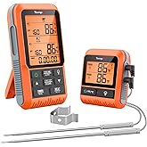 TempPro TP826 500FT Wireless Meat Thermometer, Dual Meat Probe Cooking Thermometer with HI/Low Alert, Food Grill Temperautre Probe for BBQ, Smoker, Oven, Grilling Gift (Previously ThermoPro)