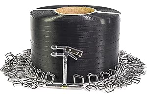PAC STRAPPING PRODUCTS PAC Strapping SP-W Strap Pac Plastic Strapping Kit with Wire Buckles, 1/2" Wide Polypropylene Strapping