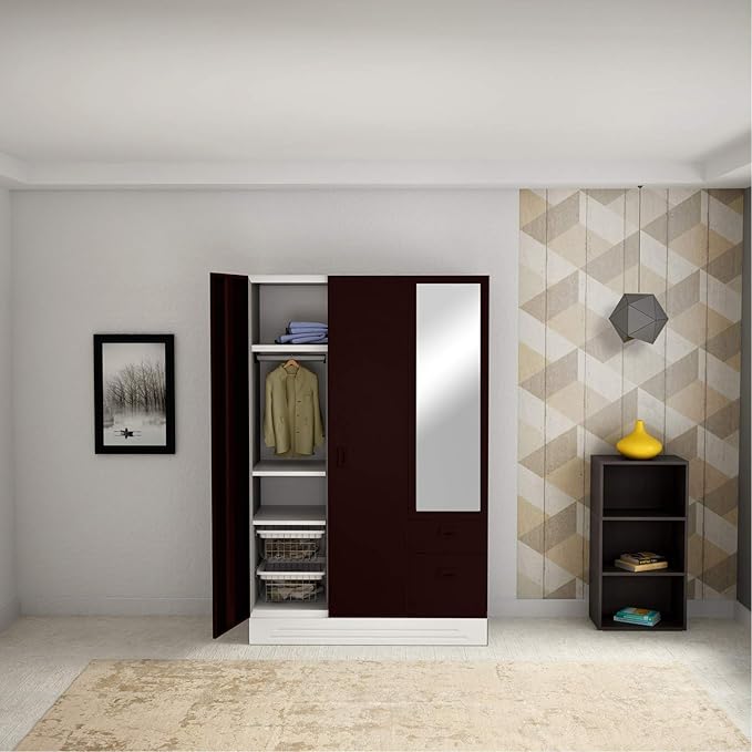 GODREJ INTERIO Slimline Blend 3 Door Steel Wardrobe Amazon.in Home