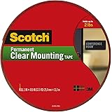 Scotch Clear Mounting Tape 4010-Long, 1 Inch x 450 Inches