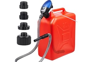 Orion Motor Tech Fuel Transfer Pump, 3.2GPM Electric Gas Can Pump, 1.3 m Hose Auto-Shutoff Nozzle, USB-C & AA Battery (NO BAT
