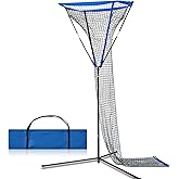 Meooeck 3 x 3 ft Volleyball Setter Trainer Net Volleyball Training Equipment Adjustable Angle, Ideal for Serving, Spiking, Setting, Suitable for Both Indoor and Outdoor Training Sessions