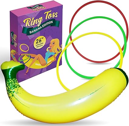 Amazon Com Inflatable Banana Ring Toss Bachelorette Party Games