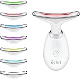 Éclat Facial Massager for Lymphatic Drainage, Face, Neck & Body Tool for Skin Care, Heated Electric Beauty Device for Wrinkles, Fine Lines, Puffy Skin, Lifting, Firming, Sculpting with 7 Light Therapy