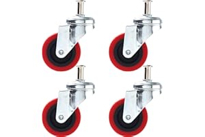 Online Best Service 4 Pack Heavy-Duty 2.5" Swivel Caster Wheel Creeper Service Cart Stool Post Mount
