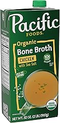 Pacific Foods Organic Chicken Bone Broth With Sea Salt, 32 oz Carton