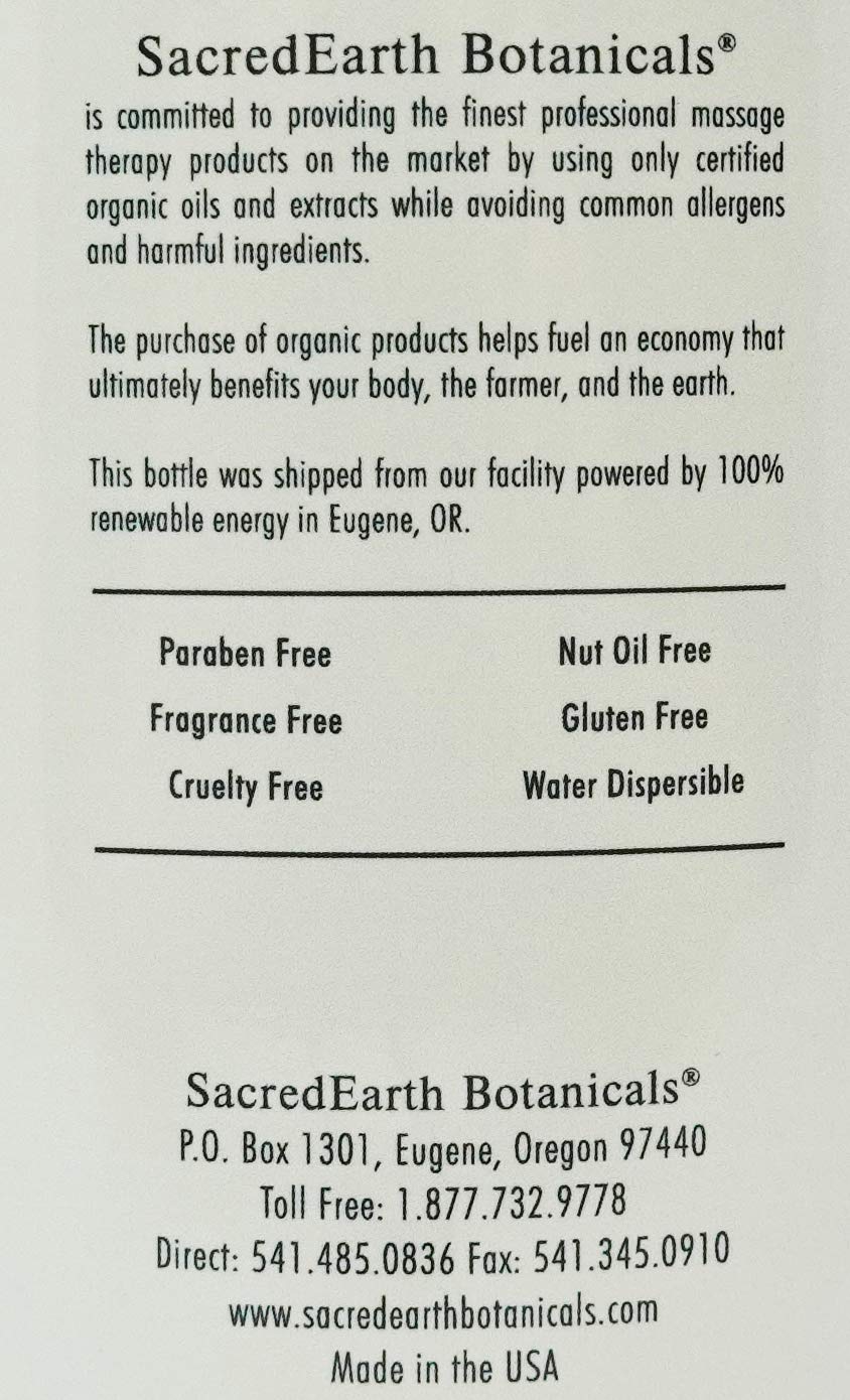 Sacred Earth Botanicals Vegan Massage Lotion, Unscented: Health & Personal Care